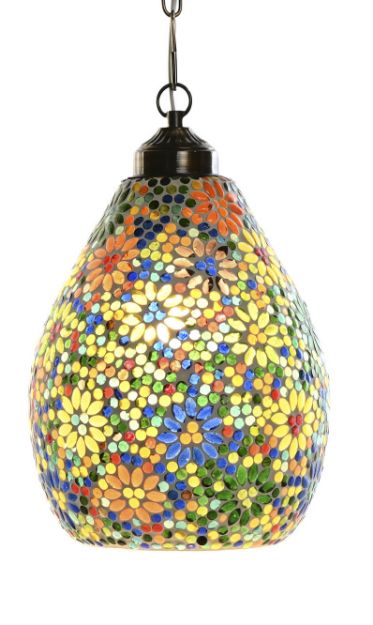 Picture of CEILING LAMP GLASS METAL MOSAIC 