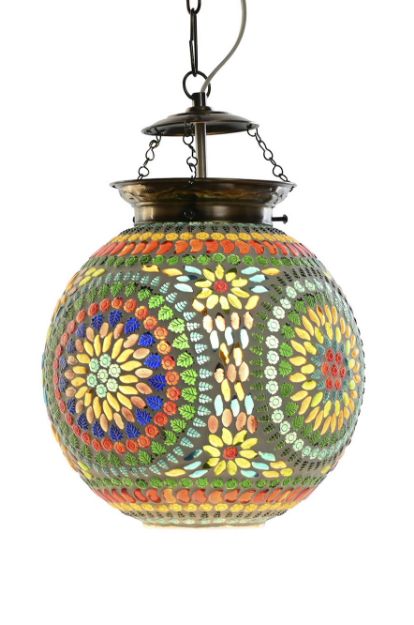 Picture of CEILING LAMP GLASS METAL MOSAIC